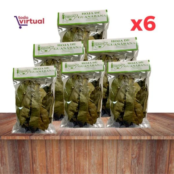 Pack Té de Guanábana Hojas secas 120 gr Todo Virtual