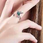Joyas de Plata Ecuador | Colibrí Cristal | Anillo - Imagen 3