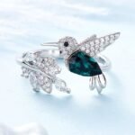 Joyas de Plata Ecuador | Colibrí Hoja | Anillo - Imagen 2