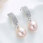 Joyas de Plata Ecuador | Perla Luminosa | Aretes - Imagen 2