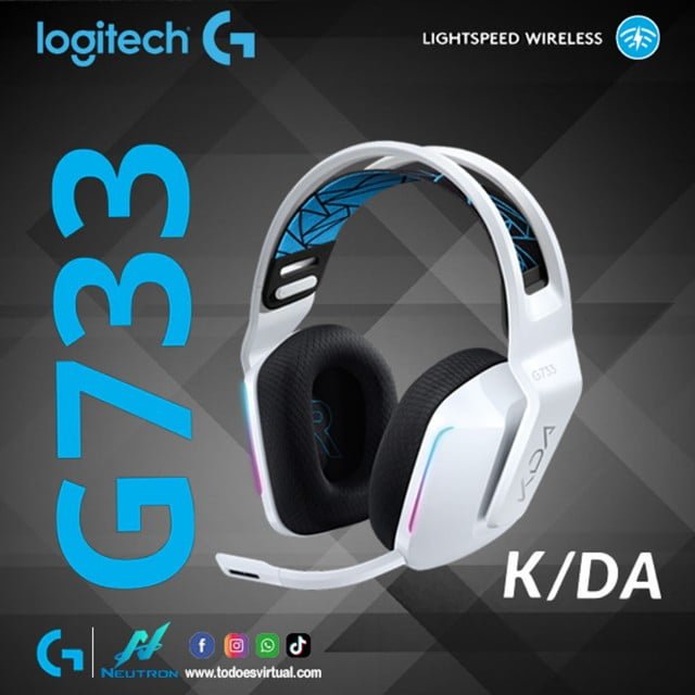 Audífonos gamer inalámbricos Logitech G733 Lightspeed, conexión
