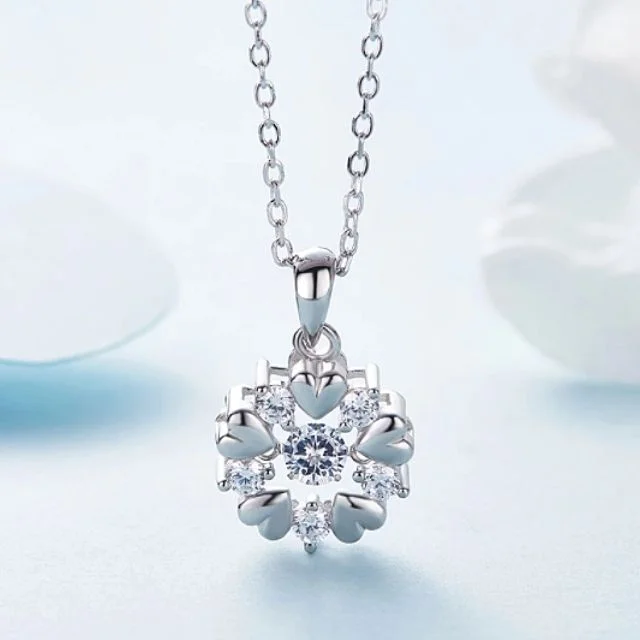 Joyas de Plata Ecuador | Beauty Snow | Cadena y Dije - Imagen 2